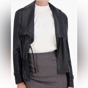 Ookie & Lala Faux-leather Black Jacket
